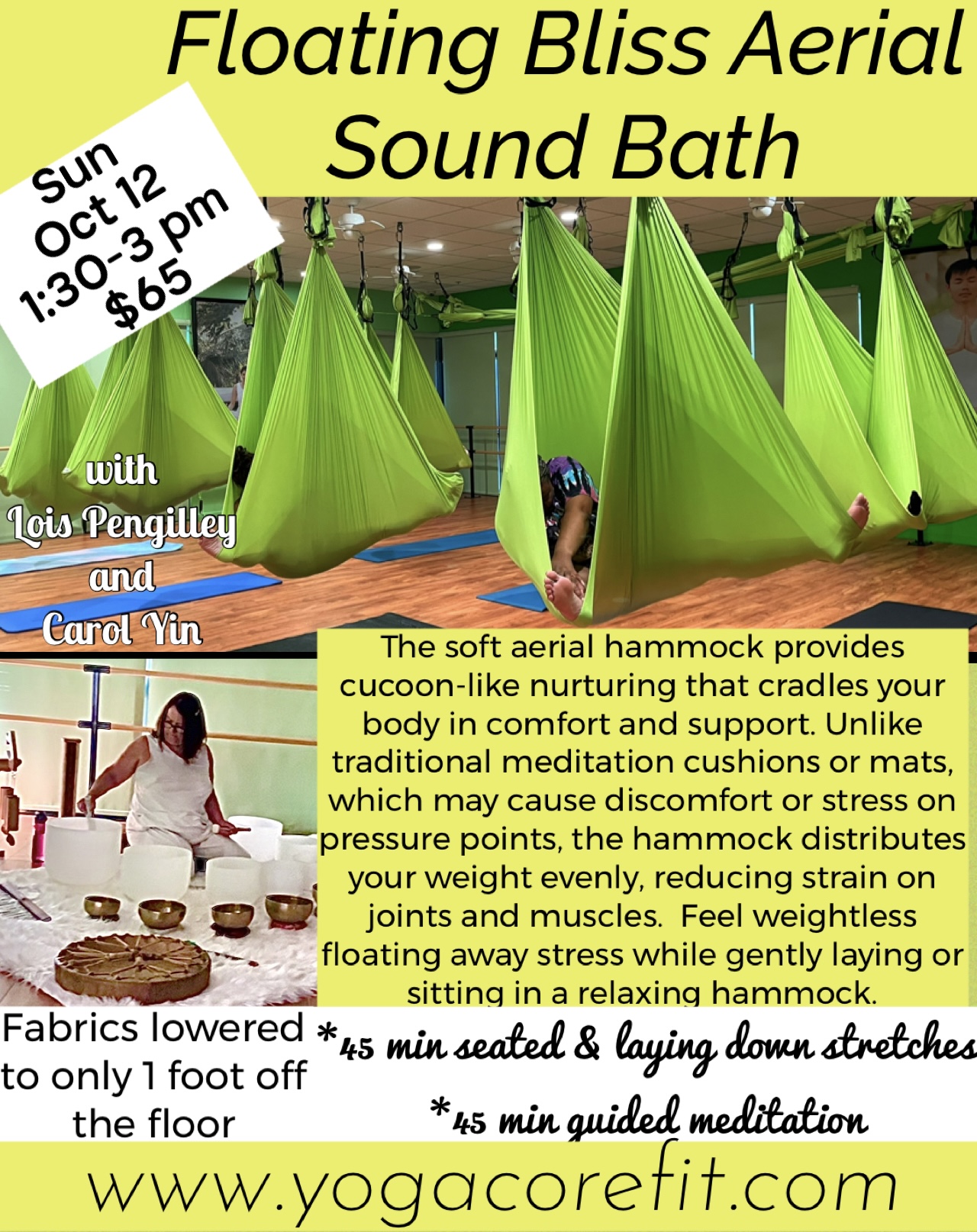 Floating Aerial Soundbath color flier Floating Aerial Soundbath color flier